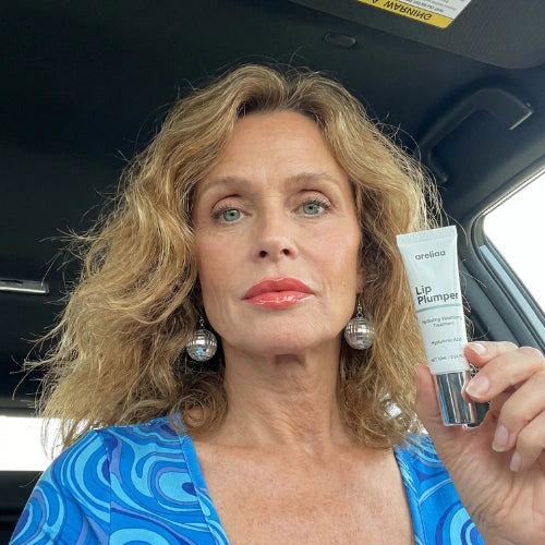 Customer with the Signature Lipstick