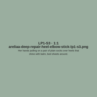 Placeholder LP1-S3 — areliaa-deep-repair-heel-elbow-stick