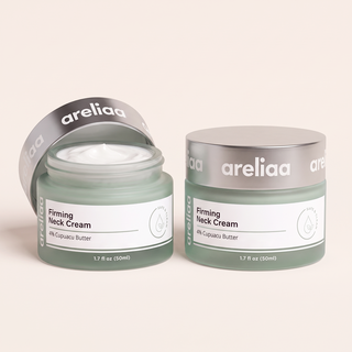 Two jars of Areliaa Firming Neck Cream